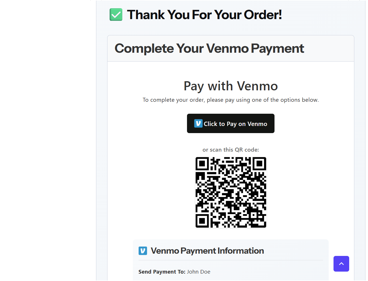 One-click button - Pay in seconds!